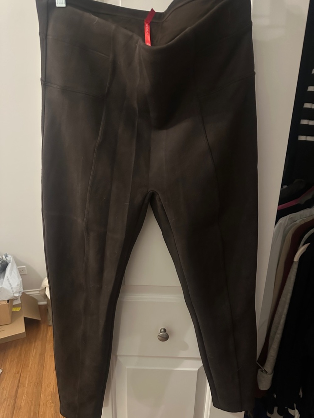SPANX Dark Brown High-Waist Ponte Leggings